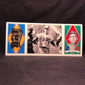 1993 Upper Deck Wally Moon LA Dodgers #98 All-Time Heroes B.A.T. Tri-Fold